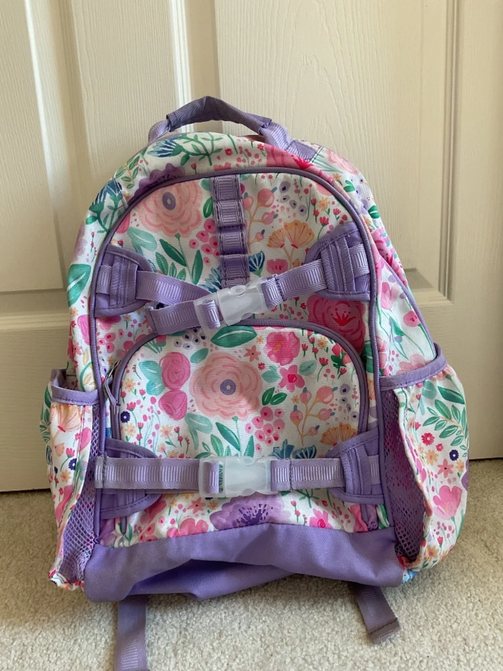 Lavender Floral Blooms Mackenzie Large Backpack